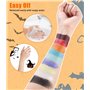 Zaxiva Palette Maquillage de 26 Couleurs Peinture Corporelle, Sets de Maquillage non Toxique de Peinture Visage, Idéal pour Cosp