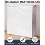 Housse de matelas en plastique 90 x 200 cm avec large fermeture éclair - Sac de matelas imperméable et indéchirable - Pour stock
