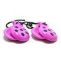 ESPANOL CASTAGNETTES ROSE ET NOIR POUR ADULTES