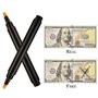 Leinuosen 20 Pièces Stylos Détecteurs de Faux Billets de Marqueurs Stylo Marqueur de Monnaie pour Détection de Faux Billets, Noi