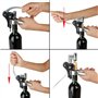 GWCLEO Tire Bouchon, Luxe Ouvre Bouteille Levier avec Boite Cadeau, Ensembles d'accessoires pour vin avec Coupe-Capsule,Aérateur