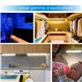 Lampaous Lampe de Placard cuisine lumière barre led éclairage encastré Dimmable(luminosité réglable) 4W*6 Blanc Chaud 3000K 12V 