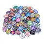Soleebee click-button aluminium verre 12mm pression boutons femme Un groupe de 30 - exotique