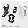 Grefay Support de Vélo Moto Téléphone Guidon de Vélo Moto Berceau Collier avec Rotation 360 pour 3,5 à 6,3 Pouces GPS pour Smart