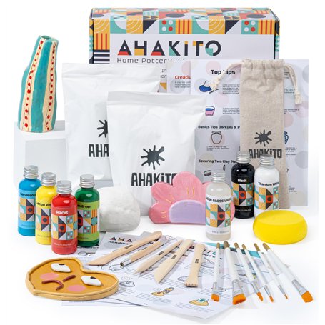 Ahakito DIY Set de argile autodurcissante pour débutants à domicile