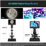 Andonstar AD266S Microscope numérique HDMI 20X-5000X, enregistrement vidéo UHD 2160p, microscope LCD de 17,8 cm pour adultes et 