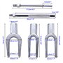 BOOMSTART Lot de 5 outils de démontage de joint à rotule pour voitures et camions légers