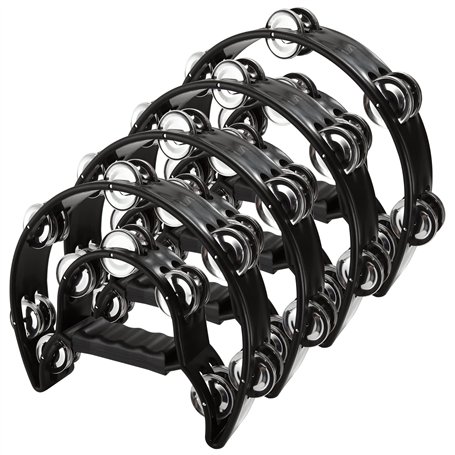 MIVIDE 4pcs Tambourin Demi-Lune