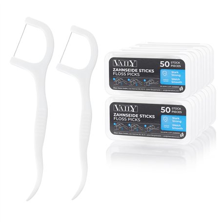 Vaily Dental Floss Lot de 400 bâtonnets de fil dentaire pour nettoyer les espaces interdentaires