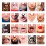 FunX Boîte photo avec 40 visages amusants – Accessoires photo – Accessoires – Ustensiles pour fête, anniversaire, JGA, mariage e