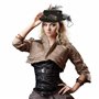 KarneLux Chapeau cylindrique steampunk pour femme - Chapeau avec lunettes donc accessoire de costume - Idéal pour le carnaval et