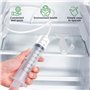 8 Kit d'Outil de Nettoyage de Réfrigérateur, Flexible Brosse de Nettoyage + Tuyau PVC 1.55m + Pelle de Dégivrage + Seringue de 1