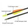 Flèches en Fibre de Verre Flèches d'entraînement 30 Pouces avec Tube de Support de flèche Arcs Classiques en Verre de sécurité a