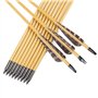 TY Archery Lot de 12 flèches en bois de 32 pouces avec plumes naturelles de 4 pouces pour tir à l'arc flèches en bois de chasse 