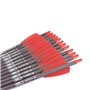 TY Archery 12pcs Flèches d'arbalète en Carbone 7.5 Pouces Boulons d'arbalète pour Pratiquer la Cible de tir et la Chasse Flèches