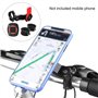 Kisbeibi Support de téléphone portable pour vélo, amortisseur de vibrations pour moto, guidon, universel, pour smartphone de 4,7