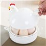 Fiacvrs Pocheuse à œufs pour micro-ondes en forme de poulet 4 œufs