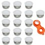 DXLing 16 PCS Mousseurs Robinet Acier Inoxydable Mousseur Aérateur Robinet Économiseurs d'Eau Bubbler Remplaçable Barboteur Acce