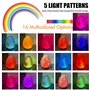Lampe de sel de roche de l'Himalaya - Original Crystal Natural USB Himalayan Lamp Purificateur d'air avec 16 couleurs changeante