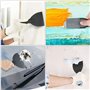 LYTIVAGEN 5Pcs Couteau à Mastic, Outil de Grattoir Flexible, Mur Couteau à Mastic Outil de Grattoir de Peinture en plastique pou