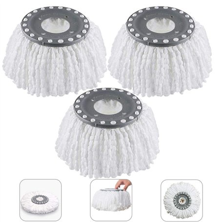 LYTIVAGEN 3Pcs Têtes Microfibre Balai