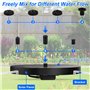 1.4W Fontaine de Bain D'oiseaux Solaire avec 7 Buses pour Bassins D'agrément Bassi