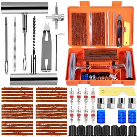 CYJJYZ 64 Pcs Kit Reparation Pneu Voiture
