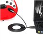 SiYear Câble USB de guitare – Interface USB 2.0 mâle vers TS mono 6,35 mm (1/4") câble convertisseur de guitare électrique, câbl