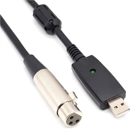 SiYear câble USB mâle vers XLR Femelle Convertisseur 3 broches Câble de studio Câble audio Connecteur Cordons Adaptateur pour in