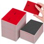 24Pcs Éponge de Ponçage Éponges Abrasives à Grain 180-3000 Cale a Poncer Kit Papier Abrasif Sec et Humide pour Modèle de Constru