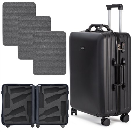 Lazenne Elite | Valise à Vin Élégante et Légère pour 12 Bouteilles