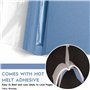 Lot de 15 chemises de reliure thermique A4 en PVC - 3 mm - 16 à 25 feuilles - 6 mm - 36 - 50 feuilles - 8 mm - 51 - 70 feuilles