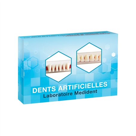DENTS ARTIFICIELLES - HAUT ET BAS 12 DENTS pour appareils dentaires en résine