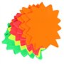 Aruicheng Lot de 40 étiquettes de prix fluorescentes Starburst - Étiquettes de prix vierges pour magasin de détail