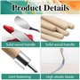 7 Pièces Spatule Peinture, Couteau Peinture en acier Inoxydable avec Manche en Bois, Kit Peinture pour Peinture à l'huile, Gouac