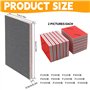 Lot de 24 éponges abrasives souples - Grain 180 à 3000 - Blocs de ponçage manuels - Papier abrasif sec humide pour bois, cloison