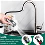 Pommeau Douche Robinet Cuisine 3 Modes Robinet Eau Adaptateur Robinet Eau Embout Cuisine Pommeau de Douche Pivotant Robinet Robi