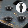 Lot de 30 vis de carrosserie M5 x 30 mm à tête plate en acier inoxydable noir galvanisé M5 avec écrous à bride hexagonale DIN 69
