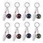 Mini Bowling Porte-clés 8 Pièces Porte clé bowling Quilles Bowling Porte-clé Bowling Porte cle Bowling Clé Pendentif pour amis e