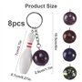 Mini Bowling Porte-clés 8 Pièces Porte clé bowling Quilles Bowling Porte-clé Bowling Porte cle Bowling Clé Pendentif pour amis e