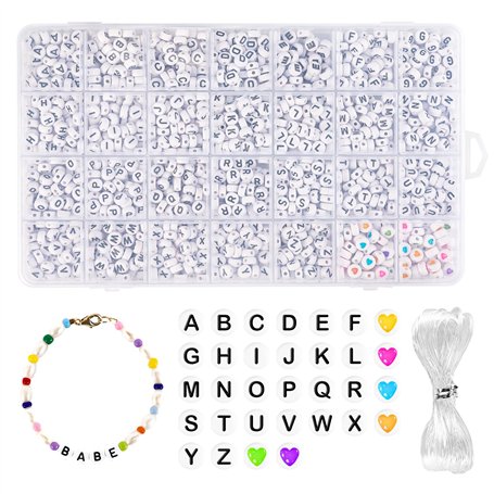 Carehabi 1400+ pièces Perles Lettres Kit