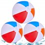 Lubibi 3 Pcs Balles de Plage Gonflables Arc-en-Ciel pour la Fête de la Piscine la Plage