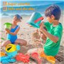 Lubibi Jouets de Plage pour Enfants, 10Pcs Jouets de Sable Château, moules pour Animaux, Seau, arrosoir, Pelle Outil de Sable Ki