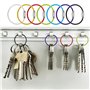 Futongda Porte-Clés En Fil Câble Porte-Clés Lot de 40pcs 2mm 4 pouces Porte Clés Fil d'Acier Inoxydable Multicolore Porte Clés F