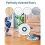 Lot de 2 têtes de rechange Clean Twist Disc Mop,Balai Serpillère Microfibre Compatible avec Leifheit Clean Twist Disc Mop Systèm