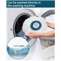 Lot de 2 têtes de rechange Clean Twist Disc Mop,Balai Serpillère Microfibre Compatible avec Leifheit Clean Twist Disc Mop Systèm