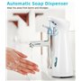 Zaxiva Distributeur de Savon Automatique, 200ml Distributeur de Savon Liquide avec capteur Infrarouge, IPX6 étanche sans Contact