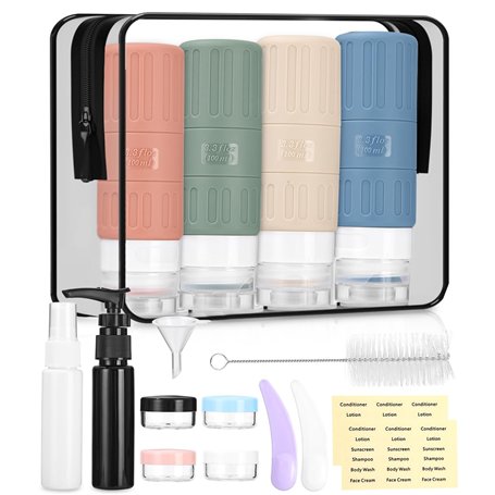 Flacons de Voyage en Silicone 100ml