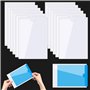 ADERTOS 14PCS Pochettes Adhésives Transparentes Pochette de Carte Auto-adhésives Pochette Autocollante Porte Étiquette Adhésif P