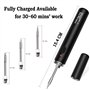 Treedix Kit de Fer à Souder Sans Fil Rechargeable USB - Chauffage Rapide, Température Réglable, Trois Pointes - Alimenté Par Bat